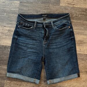 Judy Blue Dark Wash Denim Bermuda Shorts
